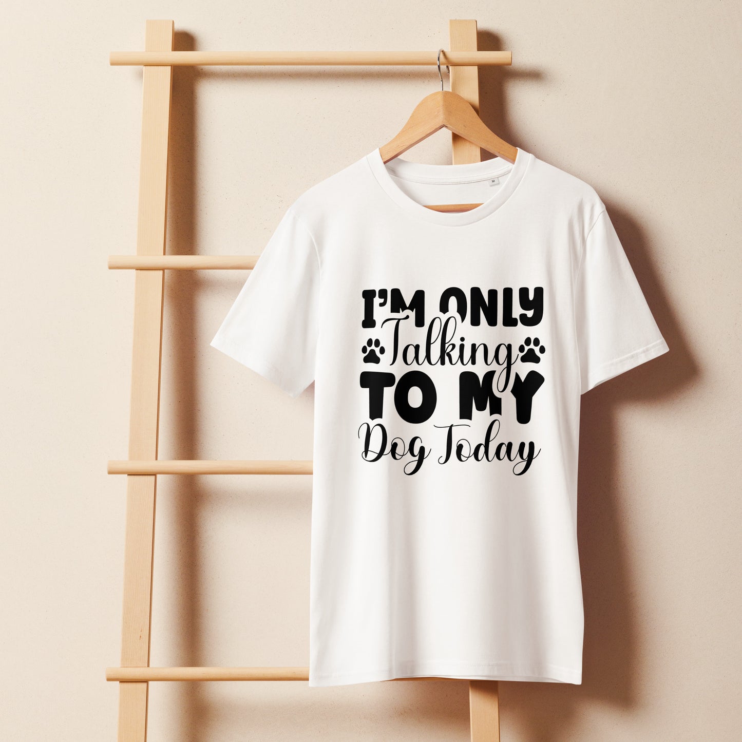 Dog dad outfit – sustainable pet lover t-shirt with sarcastic quote