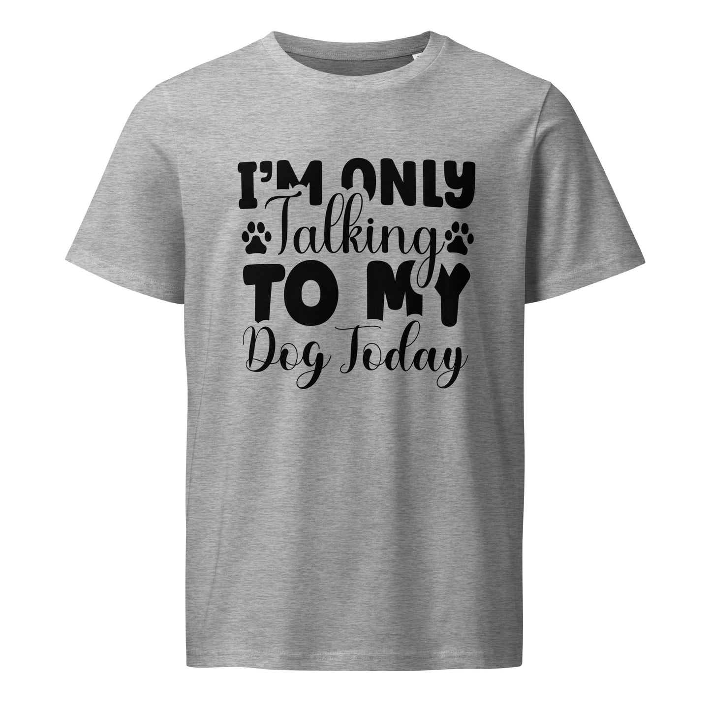 Rear view of unisex eco dog shirt – breathable cotton, relaxed fit