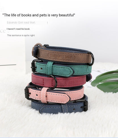 Pet Supplies PU Leather Adjustable Collar