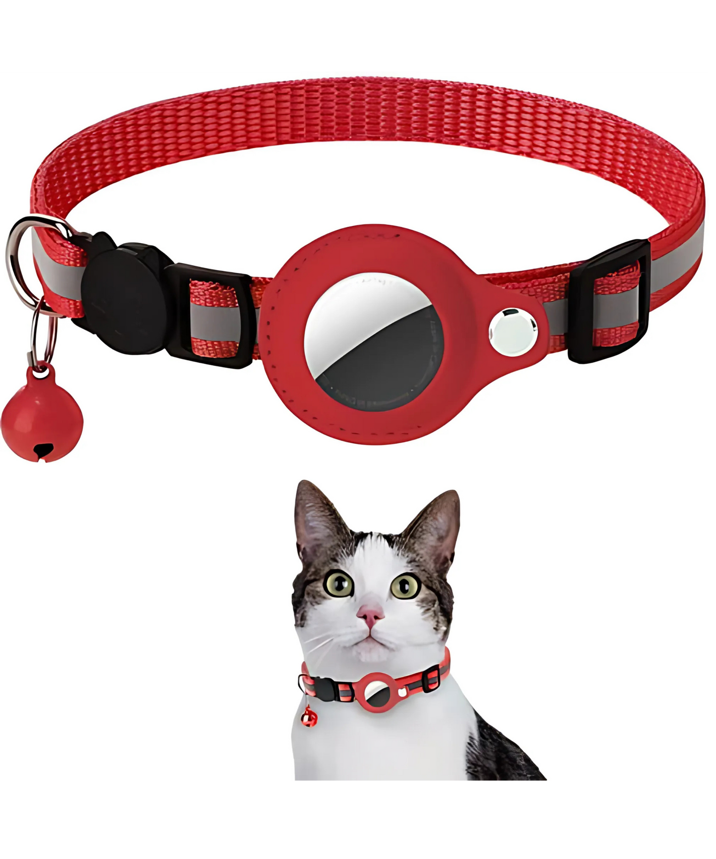 Cat AirTag Holder Collar – Track, Protect, and Reflect in Style