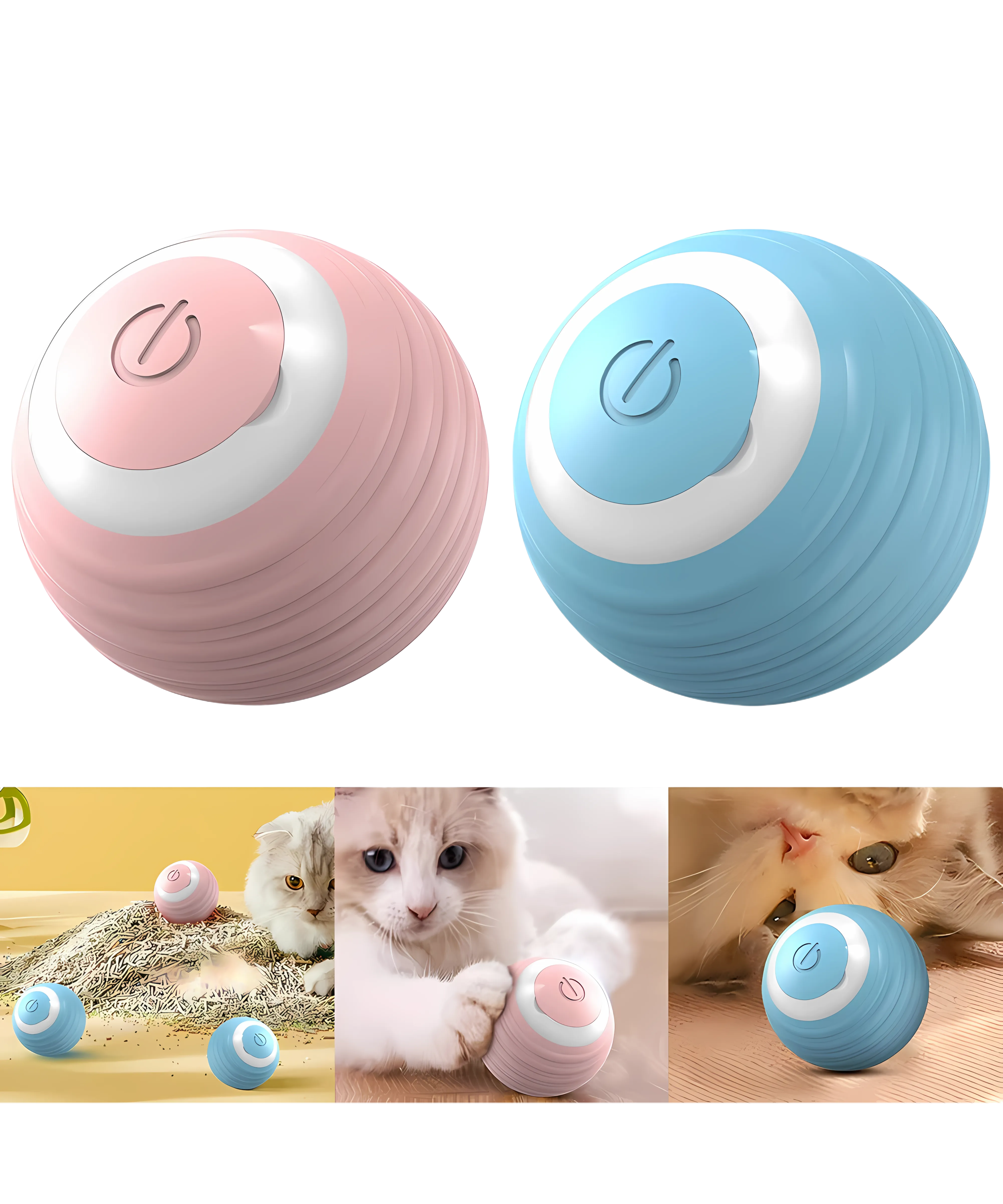 Automatic Smart Bouncing Ball – The Ultimate Playtime for Your Cat!