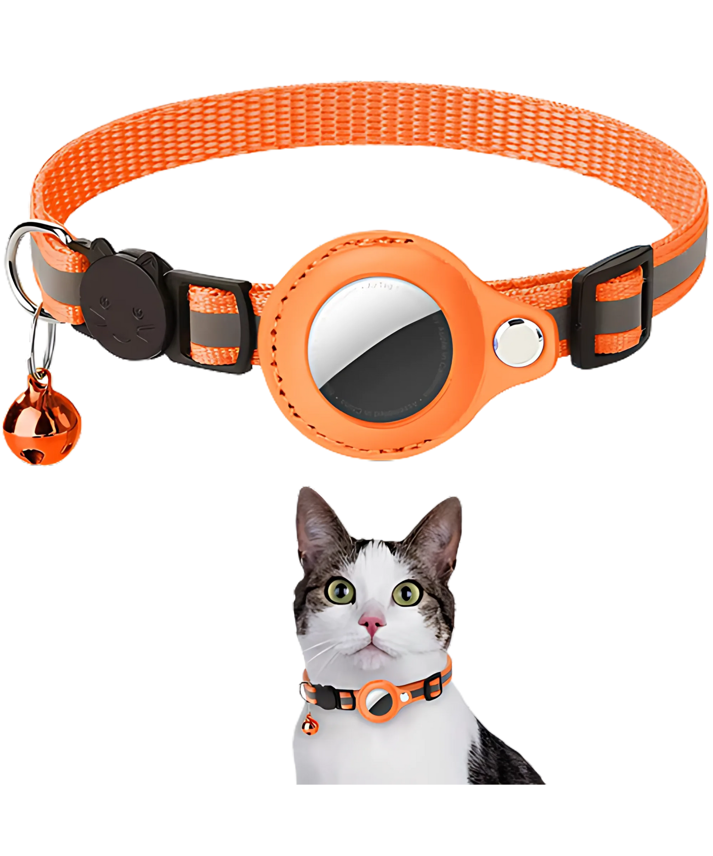 Cat AirTag Holder Collar – Track, Protect, and Reflect in Style