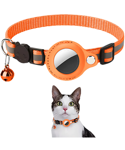 Cat AirTag Holder Collar – Track, Protect, and Reflect in Style