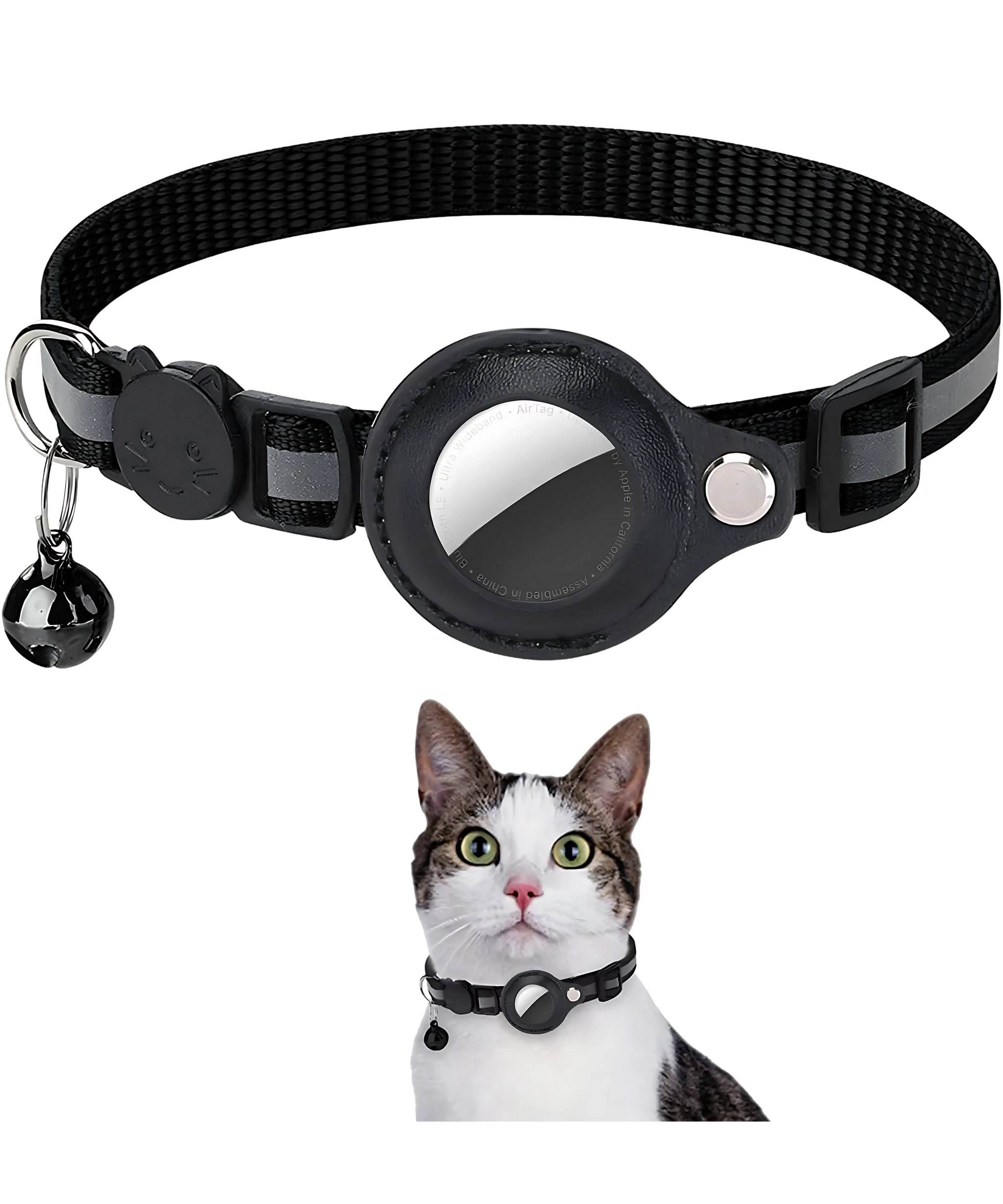 Cat AirTag Holder Collar – Track, Protect, and Reflect in Style