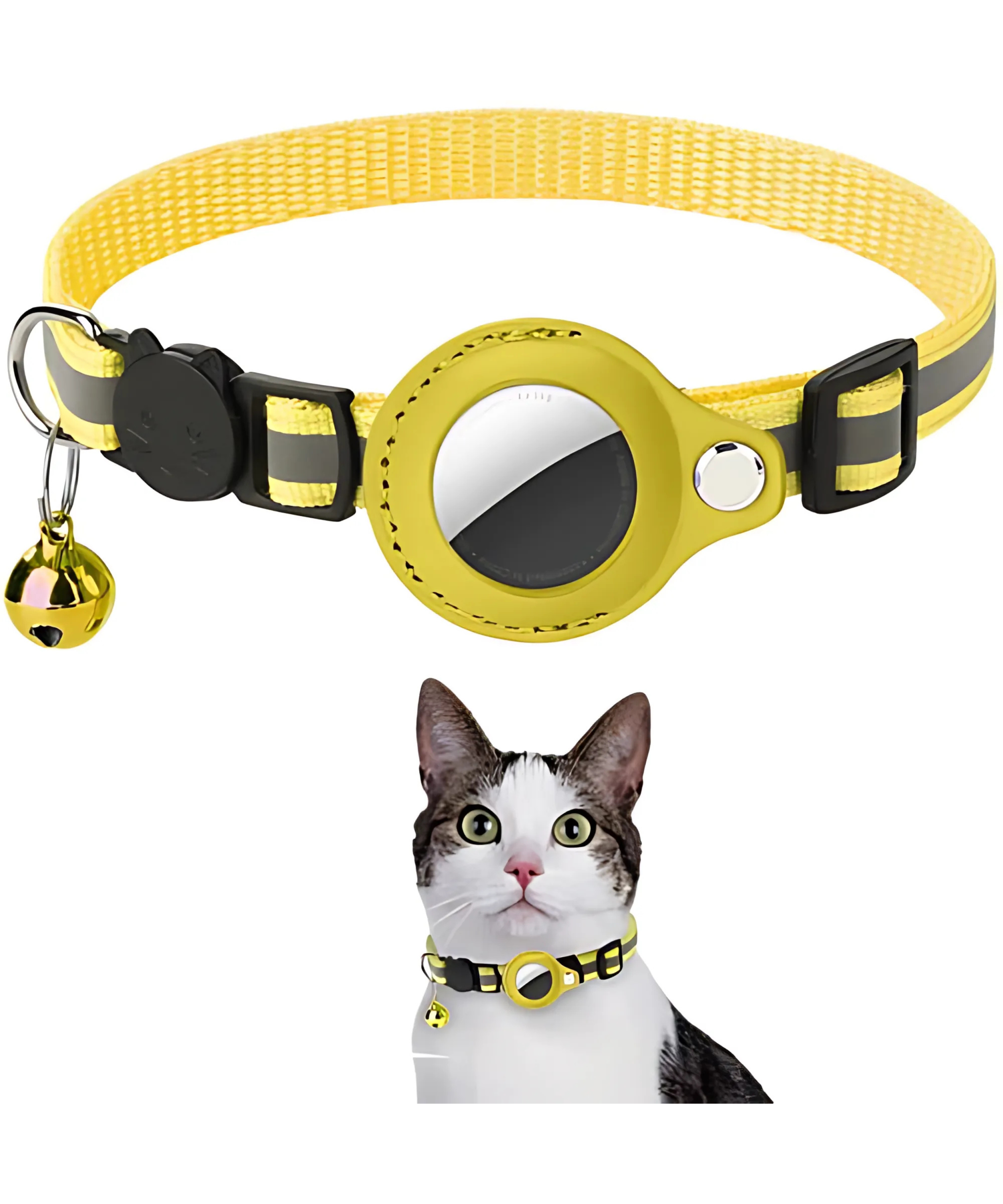 Cat AirTag Holder Collar – Track, Protect, and Reflect in Style