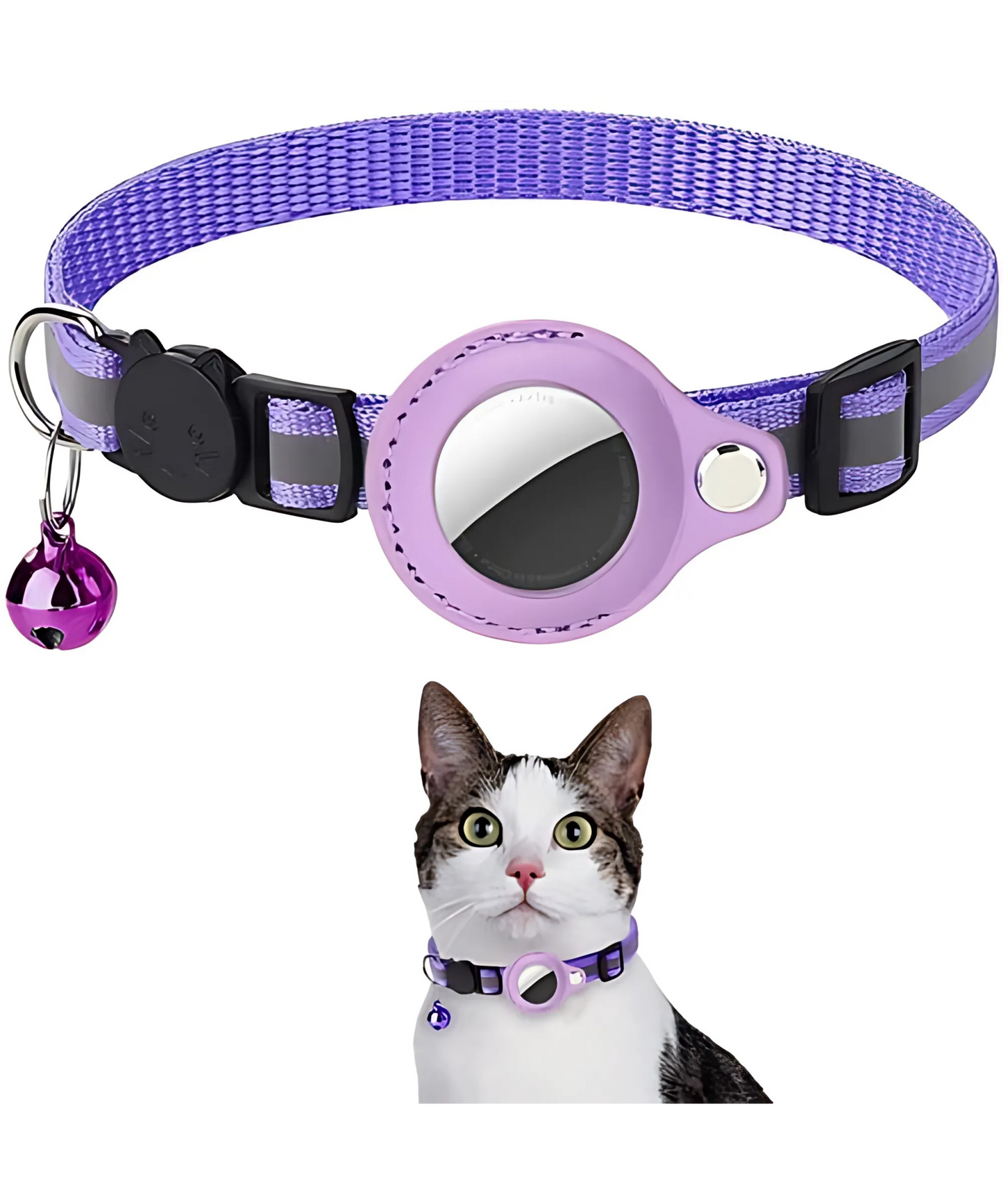 Cat AirTag Holder Collar – Track, Protect, and Reflect in Style