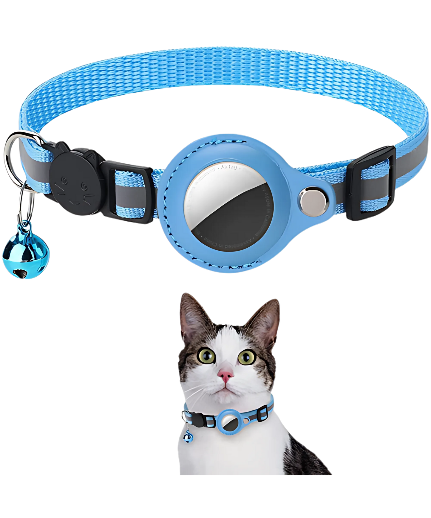 Cat AirTag Holder Collar – Track, Protect, and Reflect in Style