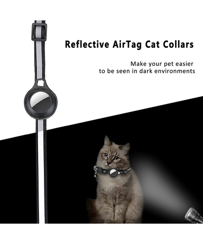 Cat AirTag Holder Collar – Track, Protect, and Reflect in Style