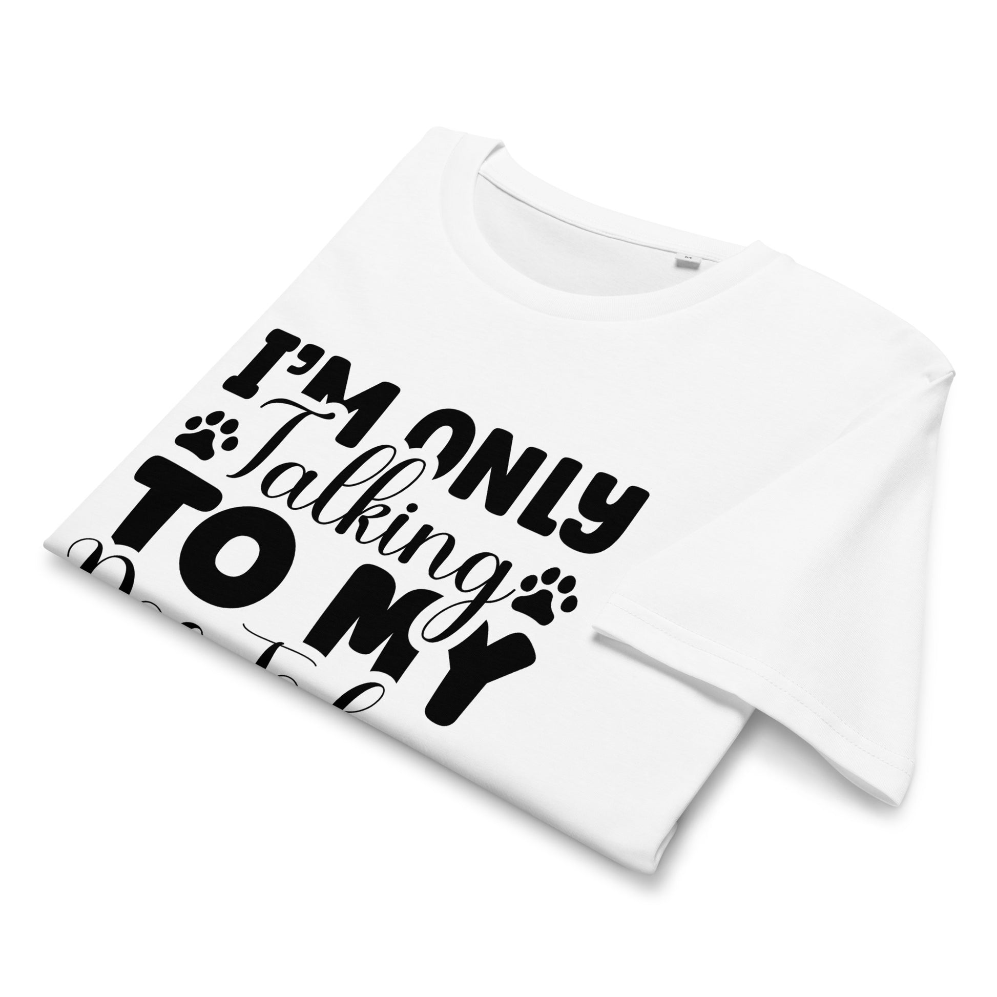 Dog mom wearing funny introvert shirt with quote – eco-conscious fashion

