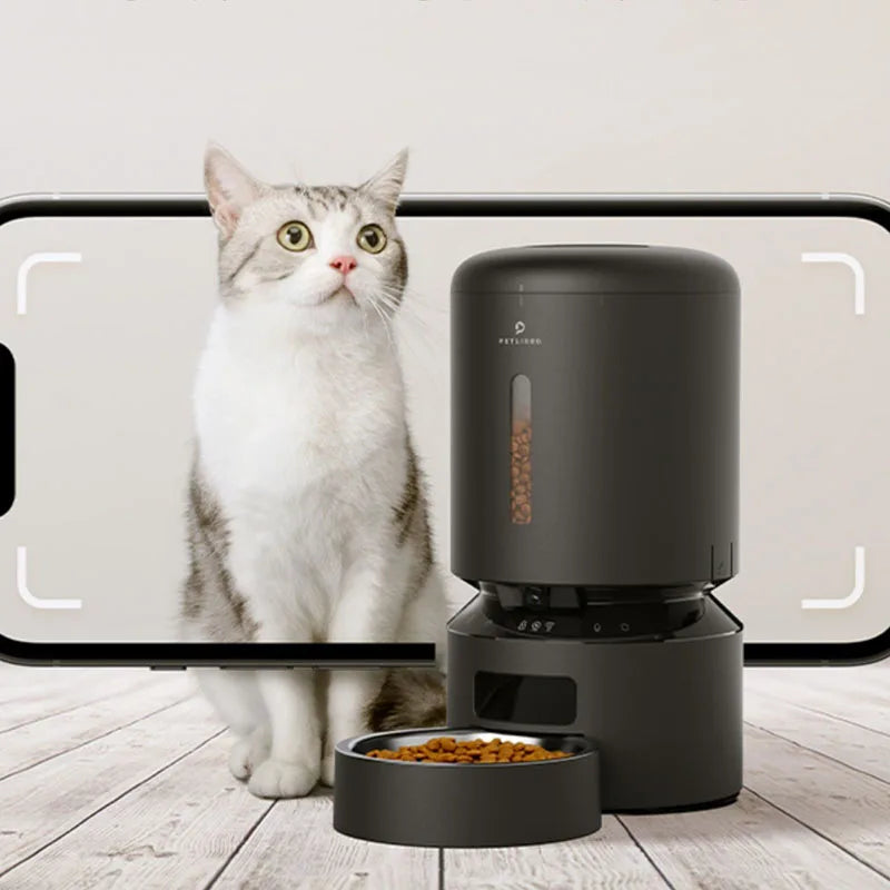 Pet Automatic Feeder Video Remote Visual Feeding Dog and Cat Timing