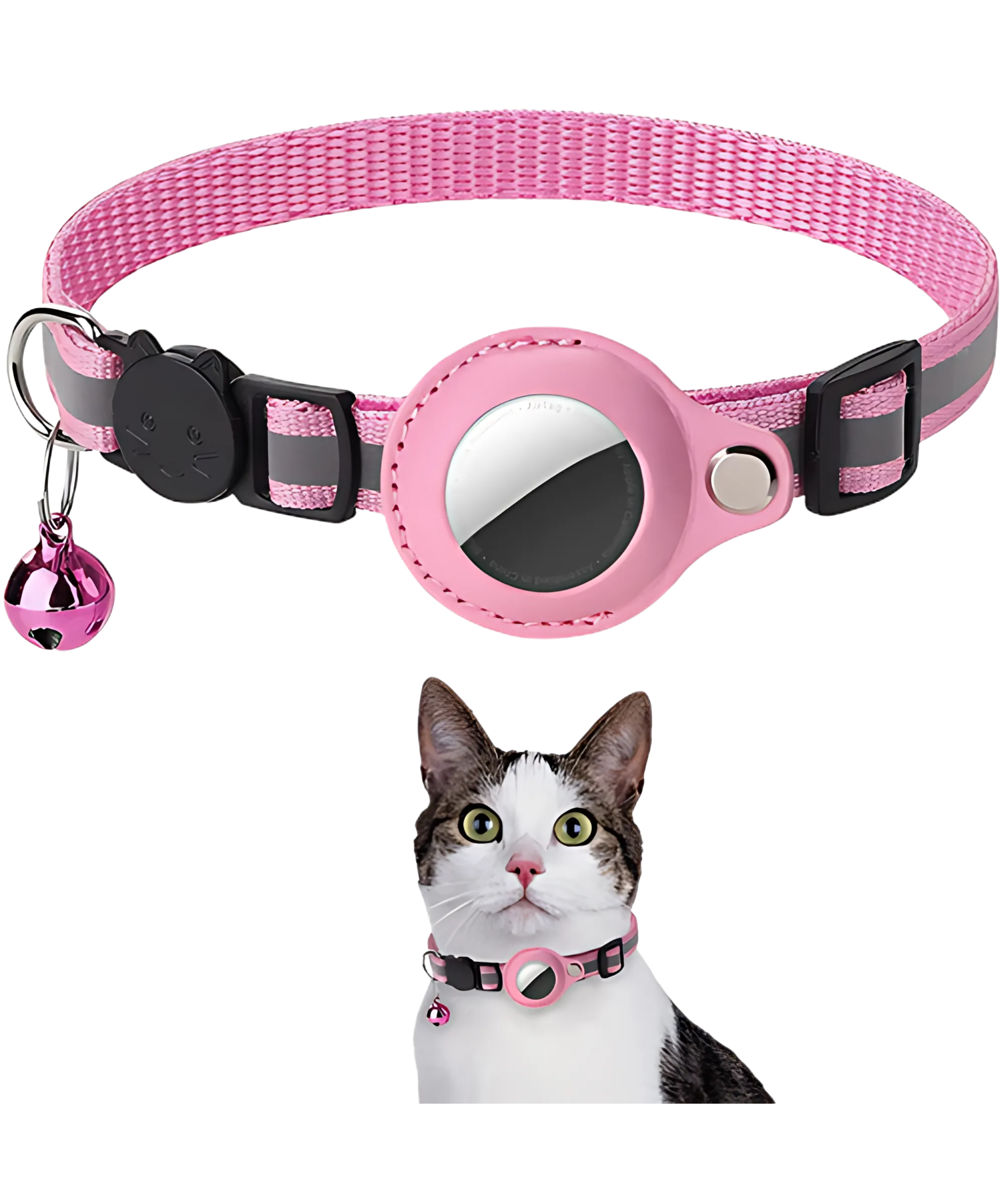 Cat AirTag Holder Collar – Track, Protect, and Reflect in Style