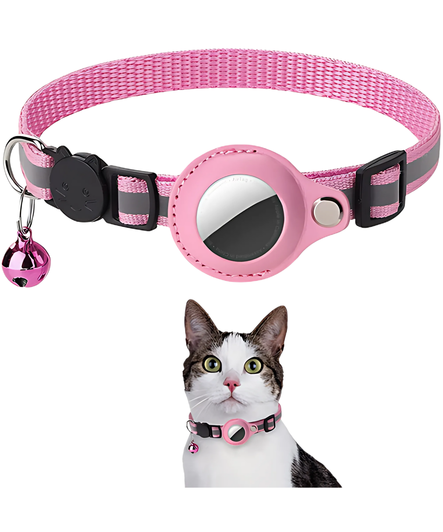 Cat AirTag Holder Collar – Track, Protect, and Reflect in Style