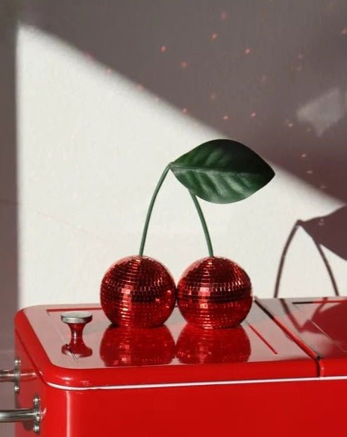 Cherry Disco Ball, Whimsical Dopamine Decor