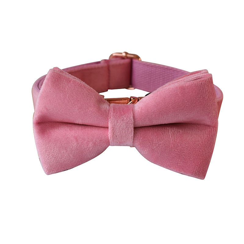 Double Layer Microfiber Rose Gold Buckle Pet Supplies Foreign Trade Pet Supplies Collar